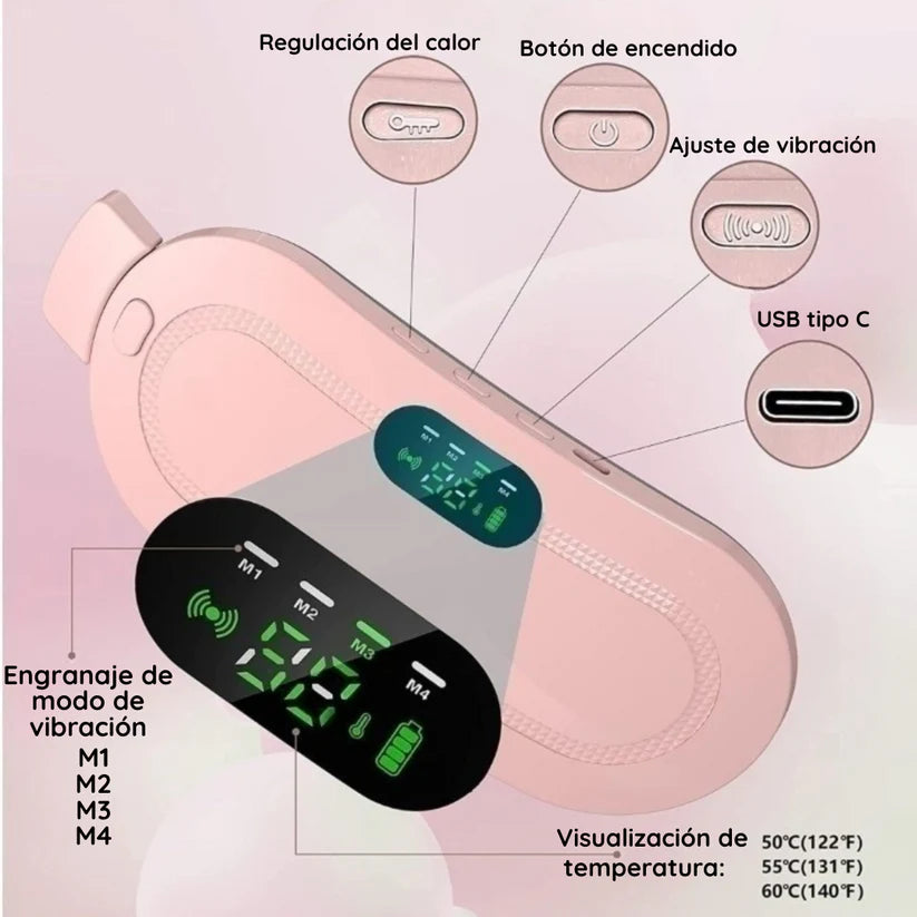 Almohadilla Térmica para aliviar los cólicos menstruales y el dolor pélvico.